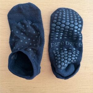 Pure Barre Black Grip Socks